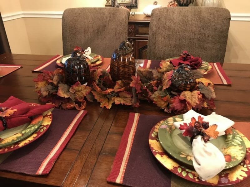 3 Fall Centerpiece Ideas Using 1 Fall Garland - County Road 407