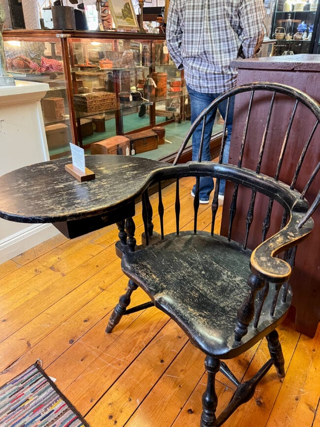 1700's chair inside store