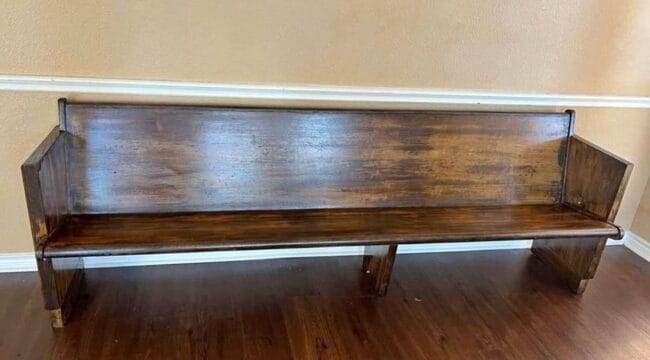 old church pew